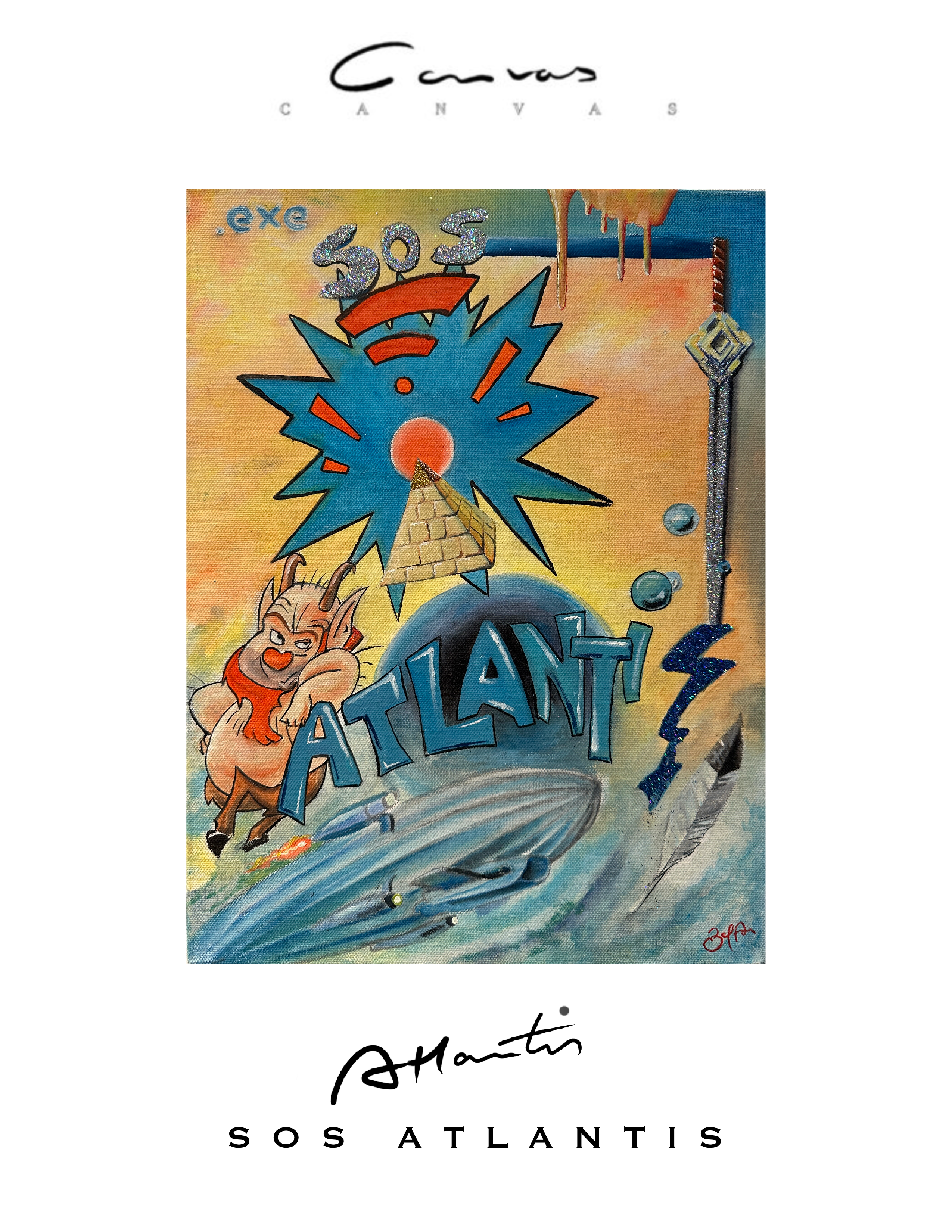 SOS ATlantis, artwork by Benjamin Bel Air, Heidelberg, 2025